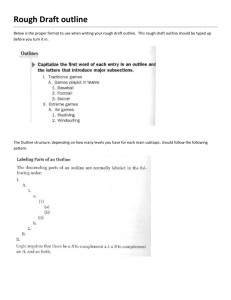 Rough Draft Outline Template