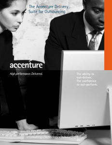The Accenture Delivery Suite for Outsourcing