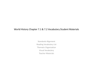 World History Chapter 7.1-7.2 Vocabulary