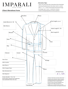 Client Alterations Form