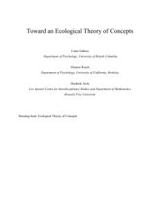 Toward an Ecological Theory of Concepts