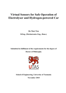 Virtual Sensors for Safe Operation of Electrolyser and Hydrogen