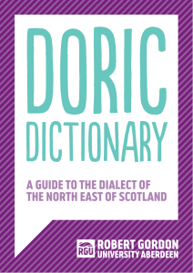 The RGU Doric Dictionary - Robert Gordon University