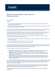 What the new dividend rules mean for franking credits