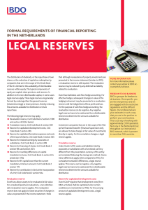 legal reserves