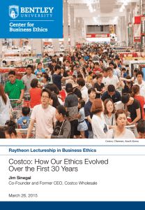 Costco: How Our Ethics Evolved Over the First