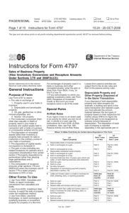 IRS Form 4797 Instructions (2006) - Exeter 1031 Exchange Services