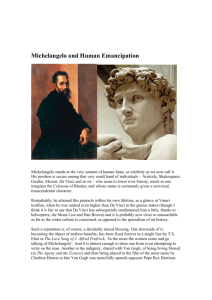 Michelangelo and Human Emancipation