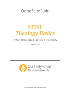 Theology Basics - Our Daily Bread Ministries