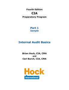 CIA Part 1 Textbook June 2015 Sample