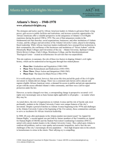 Atlanta's Story – 1940-1970 - Atlanta Regional Council for Higher