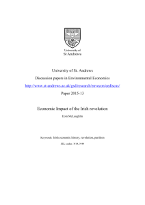 Economic Impact of the Irish revolution