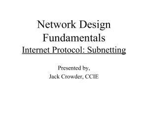 IP - subnetting