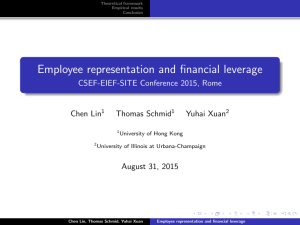 Employee representation and financial leverage