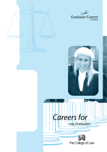 Careers for Law Graduates - Graduate Careers Australia