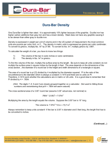 Dura-Bar Density
