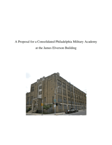 A Proposal for a Consolidated Philadelphia Military Academy at the