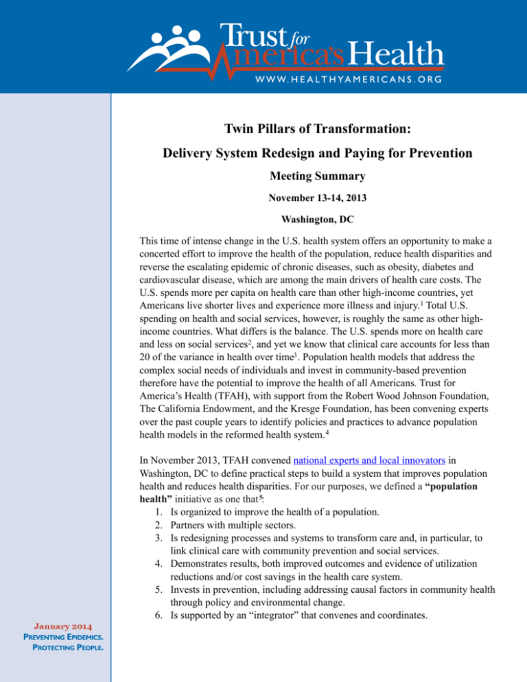 Twin Pillars of Transformation Draft Summary