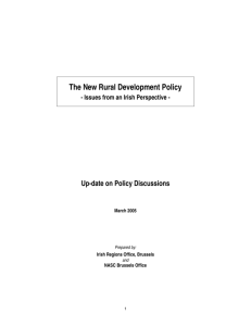 Rural Development Policy Up-date (March 2005)