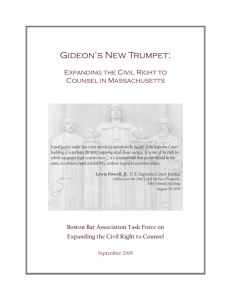 Gideon's New Trumpet - Boston Bar Association