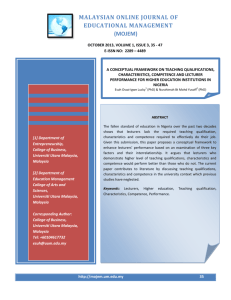 malaysian online journal of educational management (mojem)