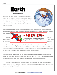 Earth - Super Teacher Worksheets
