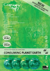 A resource for teaching and learning about consuming planet earth