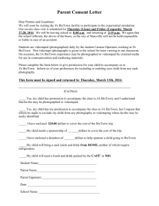 BizTown Permission Form - Maryville City Schools