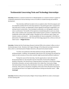 Texts and Technology Internship Testimonials