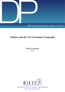 Thünen and the New Economic Geography