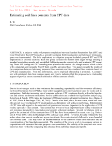 Estimating soil fines contents from CPT data