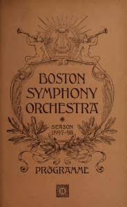 Boston Symphony Orchestra concert programs, Season