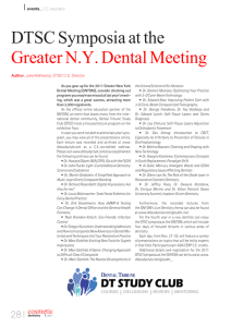 DTSC Symposia at the Greater NY Dental Meeting