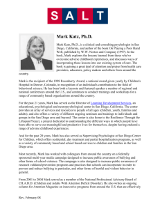 Mark Katz, Ph.D. - (SALT) Center