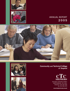 annual report - Blue Ridge Community and Technical College