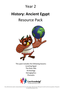 Year 2 History: Ancient Egypt Resource Pack