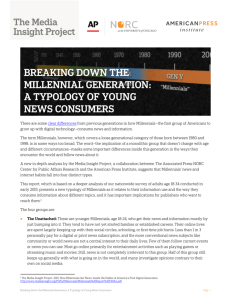 Breaking Down The Millennial Generation: A Typology Of Young