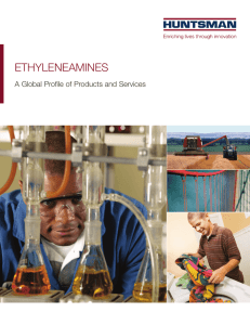 Ethyleneamines brochure:Huntsman Ethyleneamines