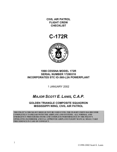 C-172R checklist. - CAP