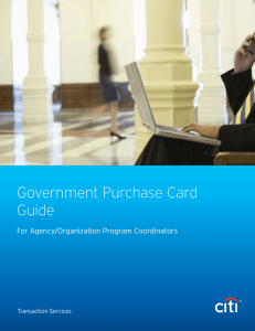 Government Purchase Card Guide