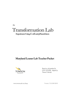 Transformation Lab - Towson University
