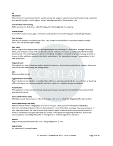 CCIMTEAM COMMERCIAL REAL ESTATE TERMS Page 1 of 34