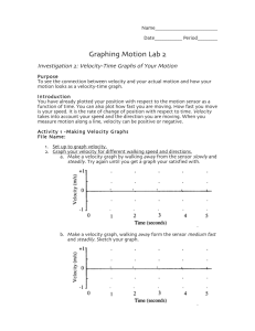 Graphing Motion Lab 2