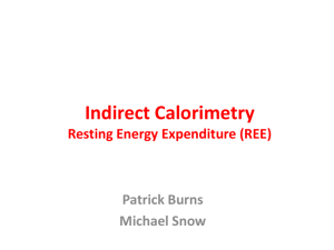 Indirect Calorimetry