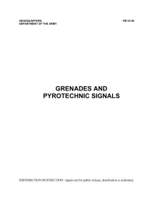 grenades and pyrotechnic signals
