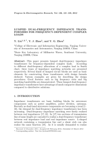 LUMPED DUAL-FREQUENCY IMPEDANCE TRANS