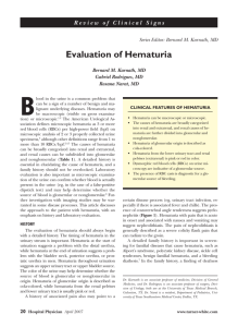 Evaluation of Hematuria