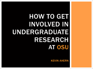 Undergraduate Research at OSU