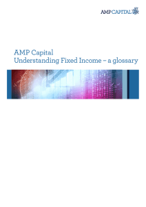 AMP Capital Understanding Fixed Income – a glossary