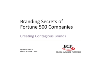 Branding Secrets of Fortune 500 Companies